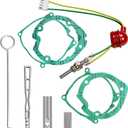 Diesel Heater Glow Plug Repair Kit, 12V/24V 5KW 8KW Parking Diesel Heater Glow Ignition Plug Kit with Filter, Fit for Car Heater Repair Parts, Diesel Heater Accessories