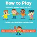 Chuckle & Roar Potato Toss Family Game Musical Toss-The-Spud Electronic Toy with Random Timer, Batteries Included, Party Game for Kids Ages 3+