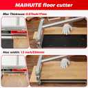 17mm Thick Upgrade Stability Heavy Laminate Floor Cutter,13" Professional Vinyl Flooring Cutter with 15° /30° /45°Adjustable Angle Settings,Cuts Laminate, LVP,LVT,SPC,Engineered Hardwood