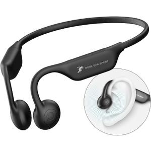 Bone Conduction Headphones - Bluetooth 5.4 Open Ear - Bone Conduction Earbuds 15Hrs Playtime Wireless Headset Sport Headphones for Running/Cycling/Gym/Workout/Hiking/Drive - Gift for Athletes/Runners