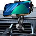 Car Phone Mount for Air Vent [Never Fall & 360 Adjustable] [Case Friendly | One-Hand Operation] Military-Grade Steel Hook Cell Phone Holder for Car Compatible with iPhone, Samsung, All 47 Phones