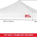 MASTERCANOPY Replacement Pop Up Canopy Top (8x8, White)