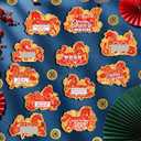 2 x HOWAF 64pcs Chinese New Year Fortune Cards 2026, 2026 Year of The Horse Party Game Scratch Off Fortune Cards,Spring Festival Scratch Off Card for Lunar New Year Party Favors