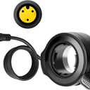 3 Pin Female Ebike Thumb Throttle for Bafang BBS01B BBS02B BBSHD Mid Drive Motor, Speed Control Finger Throttle for Bafang Conversion Kit