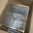 Glass Wedding Card Box with Lock, 12.6x5.9x9 inches Large Gold Card Boxes for Wedding Reception, Keepsake Display, Graduation, Party Centerpiece Decorative Box