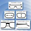 Boost Eyewear 6 Pack Reading Glasses, Traditional Black Frames, for Men and Women, with Comfort Spring Loaded Hinges, Black, 6 Pairs (+3.00)