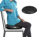Gaiam Balance Disc Wobble Cushion Stability Core Trainer for Home or Office Desk Chair & Kids Alternative Classroom Sensory Wiggle Seat (Black)