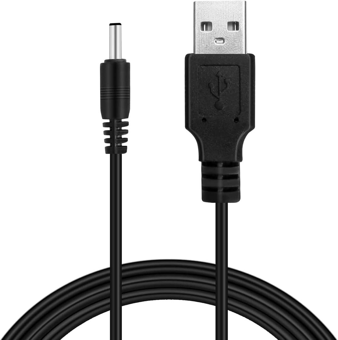 2 x Replacement Charger Cord for Fairywill/KIPOZI/Dnsly/Sboly Sonic Electric Toothbrush USB Charging Cable 3.3feet Black