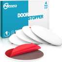 Neoera Door Stopper Wall Protector (4Pack) 3.15" Larger Rubber Door Handle Bumper, Wall Protectors with Premium Self Adhesive Sticker for Protecting Wall (White)