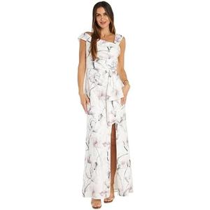 R&M Richards Women's Ivory Radiance Column Dress Size ,10P