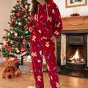 ZAFUL Women's Fuzzy Fleece Pajamas Sets Loungewear Long Sleeve pocket Casual Hoodies and Pants Set 2 Piece Fluffy Sleepwear (Silver, S)