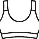 Women's Workout Sports Bras Fitness Satara Low Impact Bra Yoga Crop Tank (White, Small)