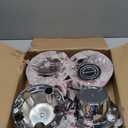 Replacement for Dually Front 4x4 Open Wheel Center Hub Cap Hubcap 2005-2018 Ford F350 F-350 Dually Pickup Truck DRW 5C3Z1130TA (Pack of 4)