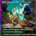 Navona 10Pack Fire Color Changing PacketsMagic Color Fire Packets for Outdoor Campfires, Fire Pits, Fireplaces, Long-Lasting Colorful Flames, Safe Camping Essentials