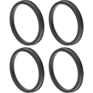 100.1mm to 87.1mm Car Wheel Hub Centric Rings Black Polycarbonate Wheels Center Shaft Shock Absorbing Hubrings 4 Pcs