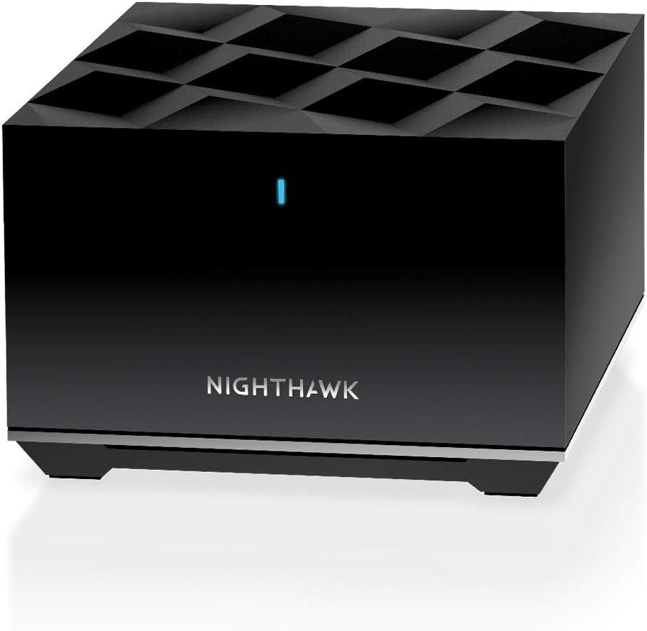 NETGEAR Nighthawk Tri-Band Whole Home Mesh WiFi 6 Add-on Satellite (MS80) add up to 2,250 sq. ft. of Coverage