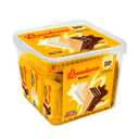 Bauducco Chocolate & Vanilla Wafer Cookies - Convenient Single Serve Wafer Cookies With 3 Layers of Cream - Delicious Sweet Snack on the go or Dessert 28.2oz (Pack of 20)