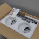 Mid Century Wall Light Matte Black Wall Sconces with White Globe Glass Shade, Set of 2 Vanity for Home Office, Living Room, Bathroom, Living Room