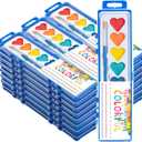 24 Pack Watercolor Paint Set, Washable Water Color Kids Paint Set with Paintbrush for Toddlers Adults, Art Supplies for Preschool Classroom Party Favor Valentines Gifts