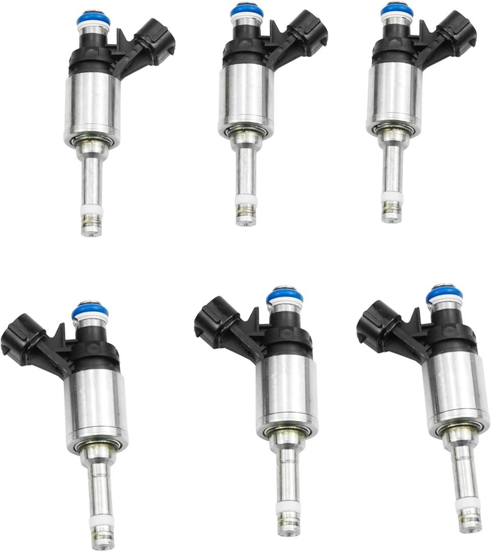 6pcs 16600-6KA0A Fuel Injectors Fit for 2016 2017 2018 2019 2020 Nissan Pathfinder Infiniti JX35 QX60 3.5L Replacement for 166006KA0A FJ1548