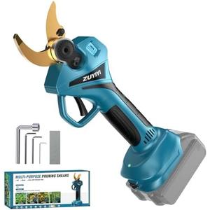 ZUYIYI Cordless Electric Pruning Shears for Makita 18V Battery, Brushless Electric Pruner Tree Branch Cutter 2.4" (60mm) Cutting Diameter w/LED Display, 4 Wrenches (Battery NOT included)