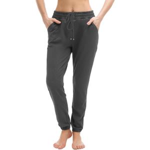 Walifrey Womens Joggers with Pockets, Drawstring Sweatpants Women for Lounging Jogging Workout and Gym (Large, Grey)