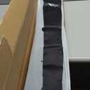 Room Divider Blackout Curtains Flexible Sliding Tracks Sets Ceiling Mounted Rod Window Curtain Privacy Separation for Bedroom Living Rooms,1 Panel Black Drape and Black Track Set-W108xH108 in