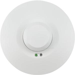 YCA2002 Ceiling Motion Sensor, 5.8 GHz Microwave Motion Detector Light Switch, Rated 1200W, Ceiling Mount Motion Detector, 32-ft Range, White (85-265V AC)