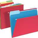 Pendaflex Hanging File Folder Combo Kit, 25 Hanging Folders with Tabs, 50 File Folders, Work from Home Starter Kit, Assorted, Letter Size (99199)