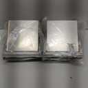 Gisafai 2 Pcs 4 Inch Metal Dryer Vent Cover Outdoor, Stainless Steel External Extractor Wall Vent Cushioned Non Return Flap with Rubber Gaskets for Home Industrial Facility Replacement (Silver)