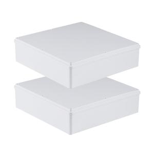 2 Pack 12" x 12" x 3" PVC Plastic Dustproof Waterproof Box IP65 Junction Boxes Project Junction Conduit Box for Electrical Enclosure