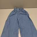 GORGLITTER Girl's Wide Leg Jeans Smocked High Waist Loose Denim Pants
 11Y