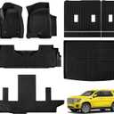 Floor Mats for Chevrolet/Chevy Suburban/GMC Yukon XL 7 Seater 2021-2025 All Weather Suburban/Yukon XL Floor Mats for Chevrolet/Chevy Suburban/GMC Yukon XL Accessories 2025-2021 Black