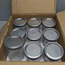 Yodecy 12 Pack 16 oz Wide Mouth Clear Mason Jars with Silver Metal Lids, Canning Jars for Overnight Oats, Food Storage, Dry Food, Snacks, Candies and More