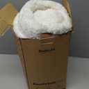 Bedsure GentleSoft Fuzzy Sherpa Faux Fur Twin Blanket Cream Cozy Gifts for Women, Soft Fleece Plush Warm Minky Thick Blanket Twin Size for Bed, Couch, Room Dorm Essentials Cream Decor Gifts, 02- Cream, Twin (60" x 80")