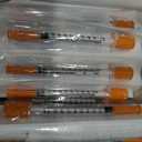 1ml U-100 Syringe with Needle, 31G 1cc 5/16-Inch (8mm), Pack of 50