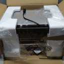 Gourmia Toaster Oven Digital Air Fryer - Convection Mode with 4 Slice Capacity, 3 Rack Positions, 12 Presets, Toast, Bagel, Bake, Roast, Broil, Dehydrate, Popcorn, Fits 9" Pizza, Stainless Steel (Large, Silver)