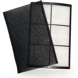 Nispira PECOMFIL Breeze Filter Replacement For Purezone Breeze Tabletop Air Purifier PECOMPAP 2-in-1 True HEPA Activated Carbon 1 Pack