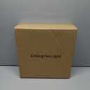 PUSU 15.8" Low Profile LED Ceiling Fans with Light, Reversible Flush Mount with Remote and 6 Winds Speeds Fan Lighting, 3 Colors Dimmable for Bedroom, Garage, Kids, Dinning Room, Kitchen (Gold)