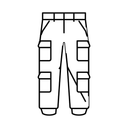 Black Cargo Pants, M