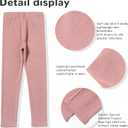 12 Pack Girls Dance Leggings for Toddler High Waisted Pants Kids Soft School Wearing