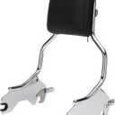 MoKitDora Sissy Bar 16" Passenger Detachable Backrest for 2018-later Softail Sport Glide FLSB Low Rider FXLR FXLRS FXLRST FXRST Models, Chrome