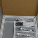 49 Pieces Silverware Sets With Organizer And Steak Knives,Stainless Steel Flatware Sets Service For 8 Person For Home Kitchen,Tableware Cutlery Sets,Includes Knife Spoon and Forks Sets