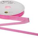2 x Humphrey's Craft 1 Inch Wide Pink Crushed Velvet Ribbons Spool - 25 Yards, Perfect for Sewing, Gift Wrapping, Jewelry Making, Wedding and All Crafting Projects.