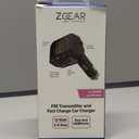 ZGear FM Transmitter and Fast Charging Car Charger 12 watt 2.4 amp Aux & USBport