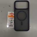 TORRAS Stronger Magnetic & Shockproof for iPhone 17 Pro Max Case, Fit for MagSafe, Military Grade Drop Protection, Camera Control, DIY Button, Slim Fit for iPhone 17 Pro Max Case Translucent Deep Blue