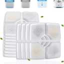 Cat Water Fountain Filters, Cirfifth Cat Fountain Filter Replacement, for Square Cat Water Fountain Inside (12 Pack) (White)