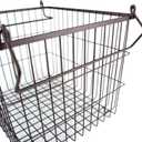DII Metal Wire Mesh Stackable Utility Storage Bin, Large Rectangle, 13x10x11", Bronze x 4