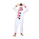 Wizland Fleece Snowman Costume for Adult Olaf Costume Women Hoodied Frozen Onesie Adult Plush One Piece Snowman Onesie Christmas S (S)