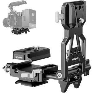 NEEWER Foldable Lightweight V Mount Battery Plate with Arca Type QR Plate Detachable Baseplate Compatible with SmallRig Camera Cage Video Rig DJI RS4 RS3 Gimbal, PS015 PRO